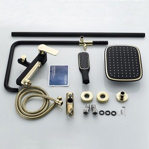 Душевая система со смесителем и тропич. душем LEDEME L2414B