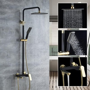 Душевая система со смесителем и тропич. душем LEDEME L2414B