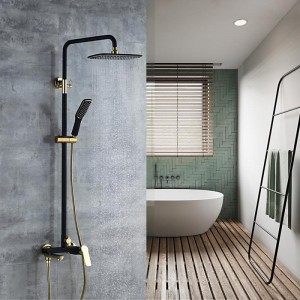 Душевая система со смесителем и тропич. душем LEDEME L2414B