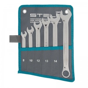Набор ключей комбинированных 8-17мм (6шт) антислип STELS 15282