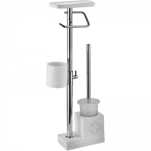 Душевая стойка 4-х функц. для ванны бел/хром GAPPO G902-1