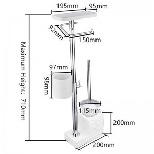 Душевая стойка 4-х функц. для ванны бел/хром GAPPO G902-1