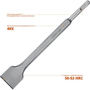Зубило 40*250мм SDS Plus STAYER лопаточное 29353-40-250_z02