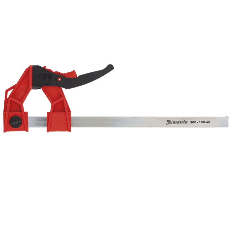 Струбцина реечная БЗМ усил храп 300*100*456мм штанга 5*22мм MATRIX 20728