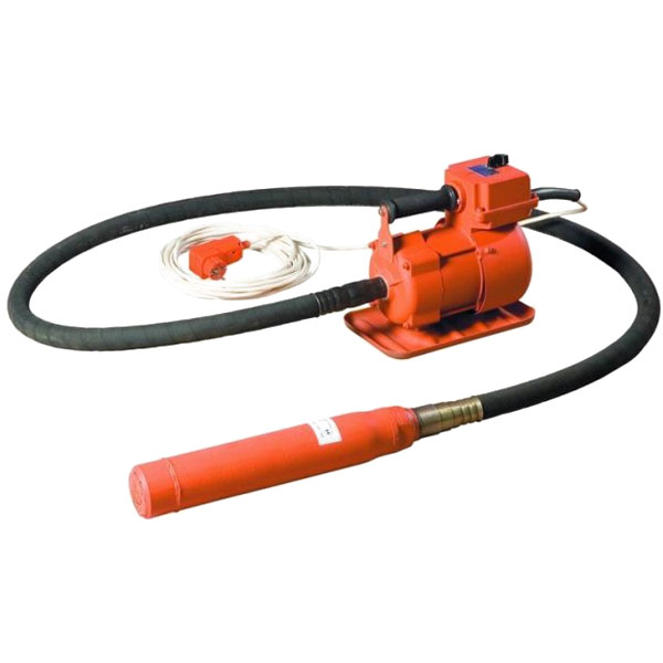 Вибратор глубинный ЭПК-1300 (гибкий вал 3м+булава d-51мм) КРАСНЫЙ МАЯК