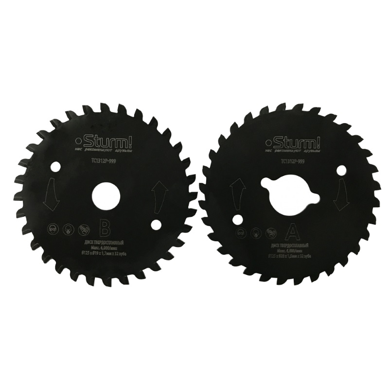 Набор дисков армированных карбидом вольфрама д/TC1312P (2шт) Sturm TC1312P-999