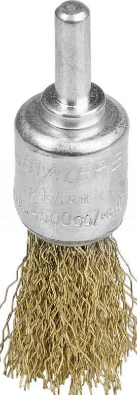 Корщетка для дрели 17мм кисть, мягкая, латунь STAYER 35113-17
