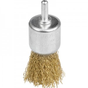 Корщетка для дрели 30мм кисть, кисть, мягкая, латунь STAYER 35113-30