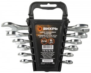 Набор ключей рожк 6-17 (6шт) Вихрь 73/6/5/3