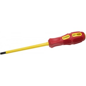 Отвертка STAYER PROFESSIONAL MAX-GRIP диэл двукомп рукоятка, Cr-V, SL5.5*125мм 25827-05-125 G