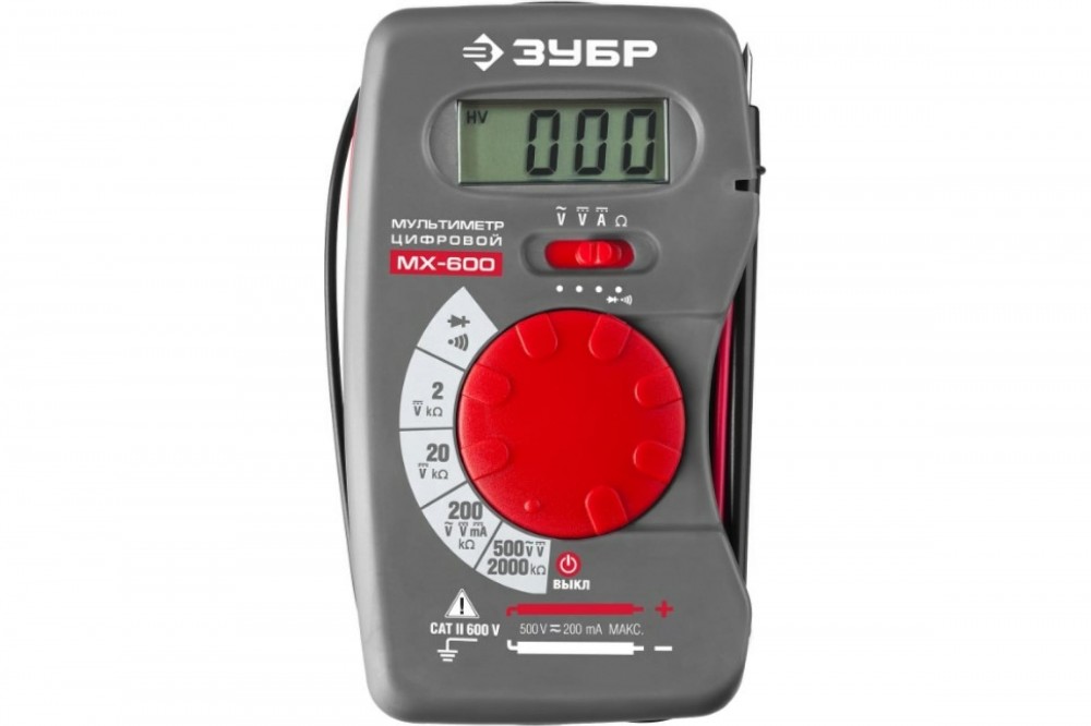 Мультиметр ЗУБР МХ-600 цифровой 59800