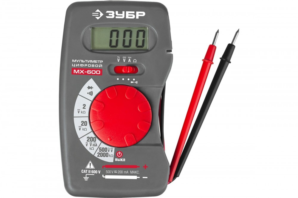 Мультиметр ЗУБР МХ-600 цифровой 59800