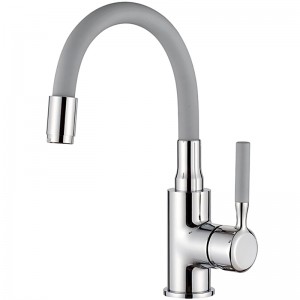 Смеситель д/умывальника Серый силикон LEDEME L1399-9