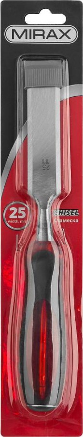 Долото-стамеска 25мм с прозрачной рукояткой MIRAX 1810-25