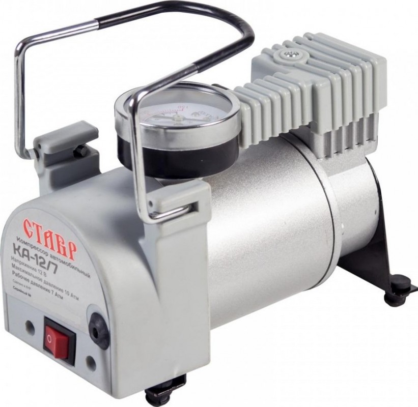 Компрессор авто. Ставр КА-12/7 (12 В,7 Атм, 35 л/мин, цилиндр d-30 мм) 9010300086