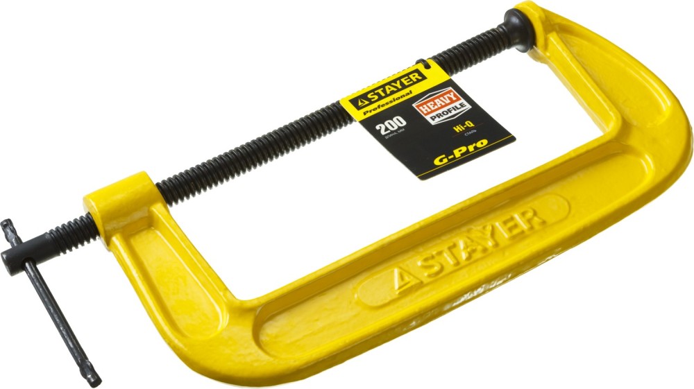 Струбцина G-образная, 200мм STAYER PROFI 32144-200