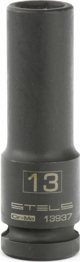 Головка торцевая удлиненная ударная 13мм 1/2" 6-гр CrMo STELS 13937