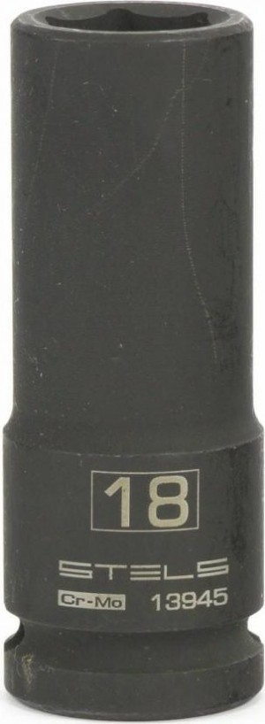 Головка торцевая ударная удлиненная 18мм 1/2" 6-гран, CrMo Stels 13945