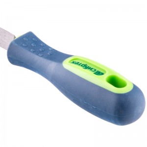 Напильник 250 мм трехгранный двухкомпонентная рукоятка №2 Сибртех 16030