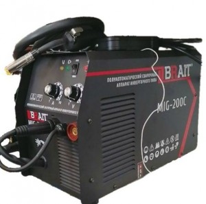 Инвертор сварочный п/автомат BRAIT MIG-200C (10-200А провол 0,6-0,8мм до 5кг)