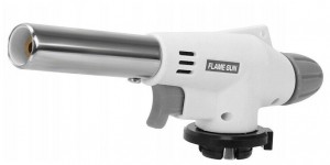 Горелка газовая д/баллона 220мл. FLAME GUN белая 25744