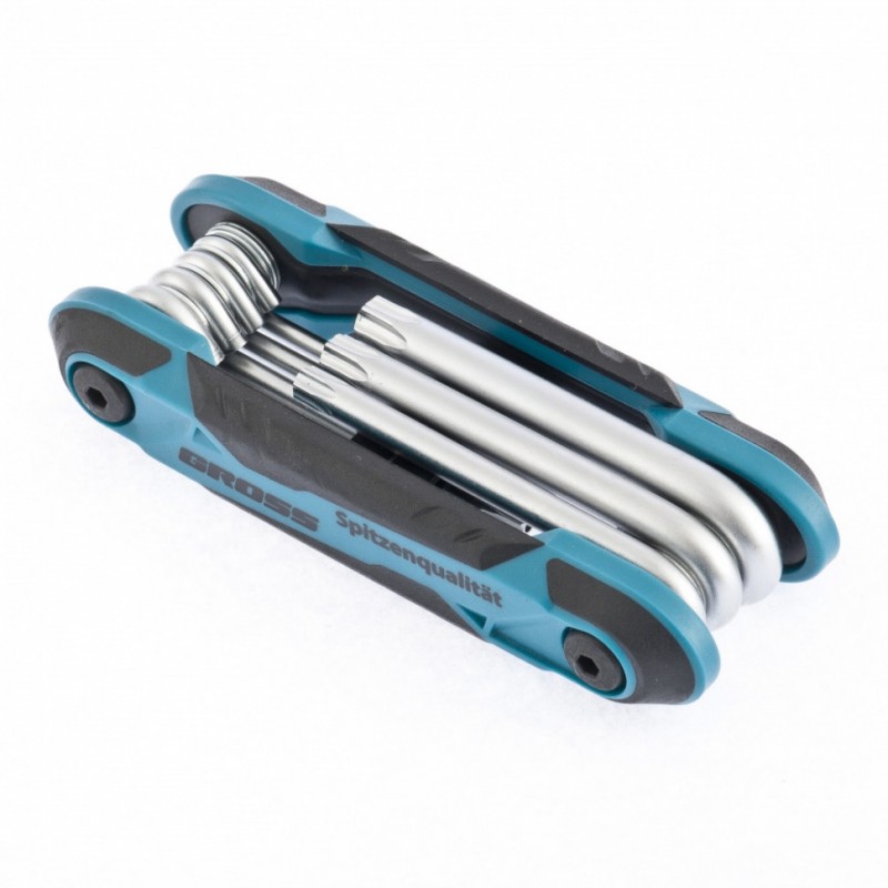 Набор ключей имбусовых Tamper-Torx CrV складные7 шт GROSS 16413