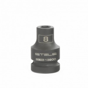 Головка ударная шестигранная 8мм 1/2" CrMo Stels 13900