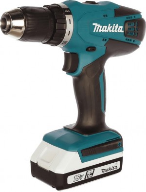 Дрель аккумуляторная Makita DF457DWLE (18В, 1,5А) +фонарь