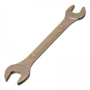 Ключ рожковый 14*17мм, желтый цинк СИБРТЕХ 14309