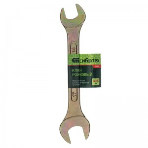 Ключ рожковый 14*17мм, желтый цинк СИБРТЕХ 14309