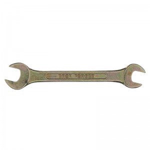 Ключ рожковый 8*9мм,желтый цинк Сибртех 14302