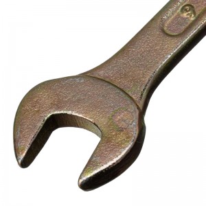 Ключ рожковый 8*9мм,желтый цинк Сибртех 14302