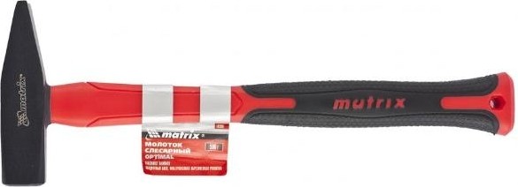 Молоток слесарный 800 г фиберглас обрезин рукоятка,квадрат боек optimal MATRIX 10379