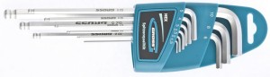 Набор ключей имбусовых HEX 1,5–10мм S2 9 шт 16404