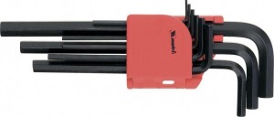 Набор ключей имбусовых 1,5-10мм CrV 9шт удлин. MATRIX 11231