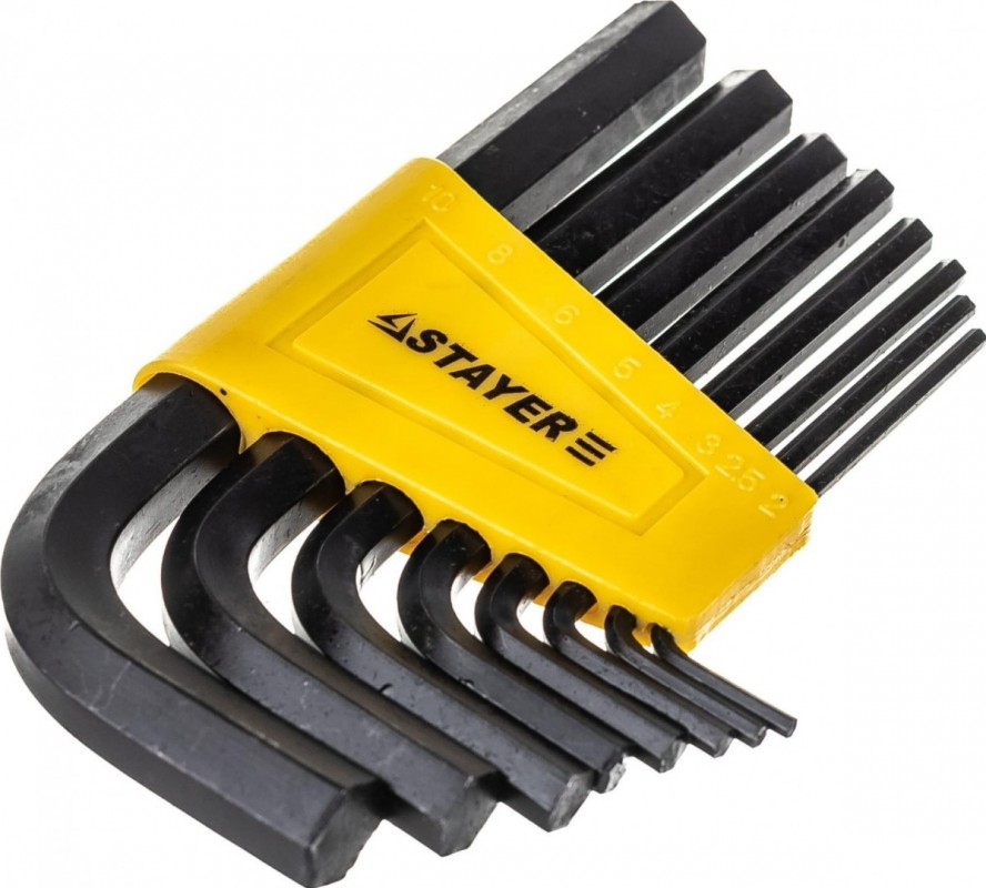 Набор ключей имбусовых 2-10мм (8шт) STAYER 27405-H8