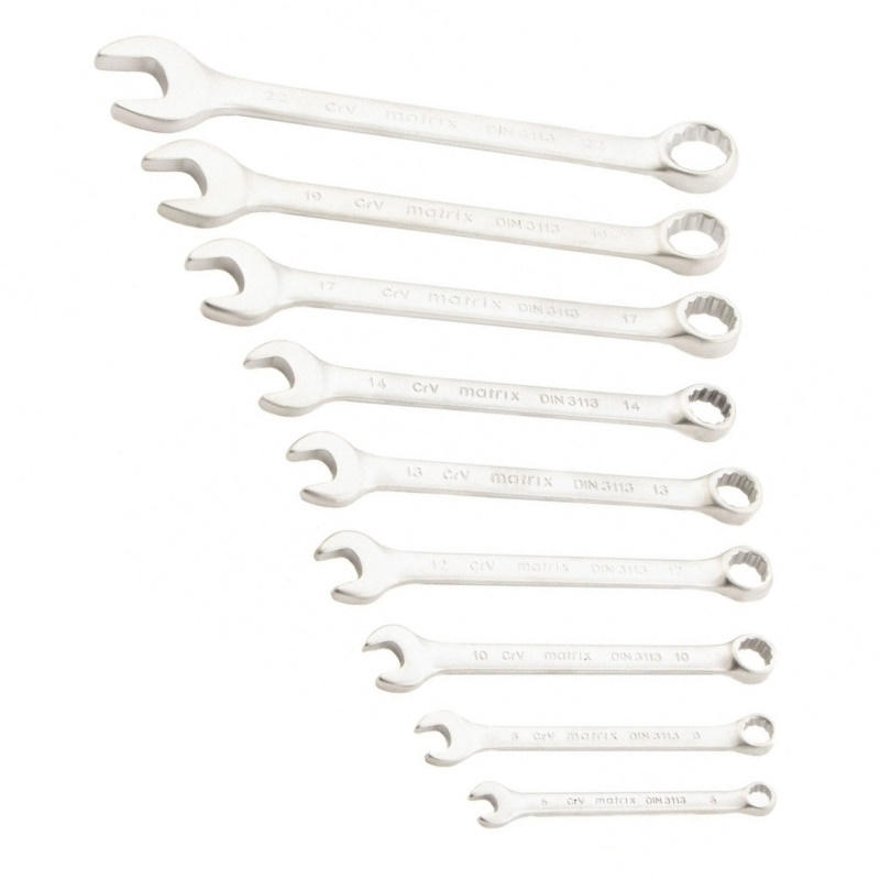 Набор ключей комбинированных 6-22 9шт Matrix 15410