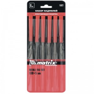 Набор надфилей 180*5мм, 6шт. Matrix 15822
