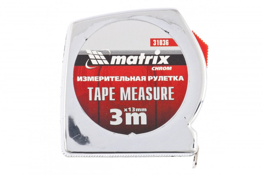 Рулетка Matrix Chrom 3м*13мм хром корпус 31036
