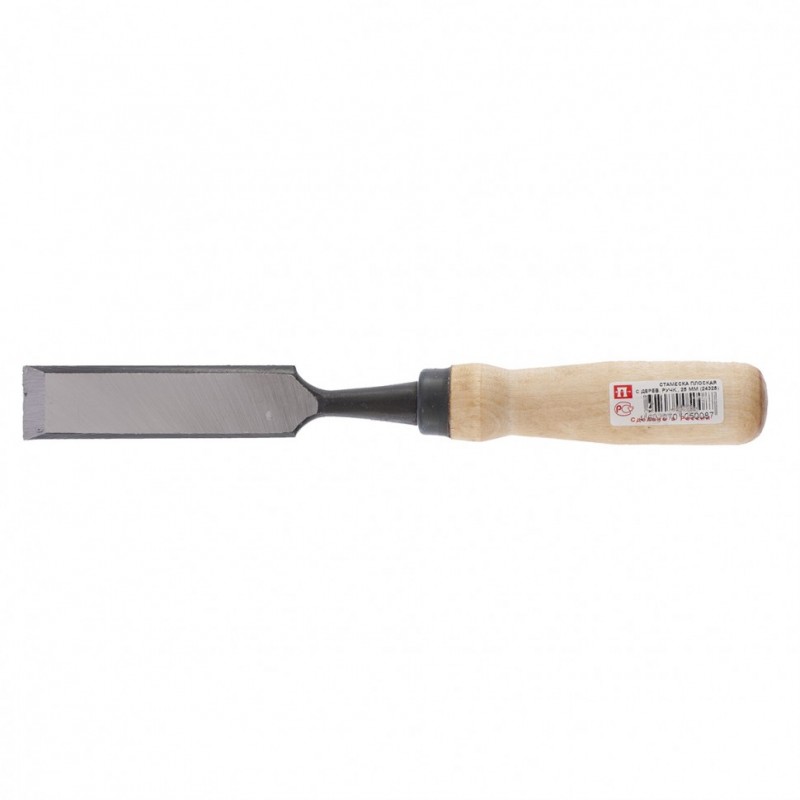 Стамеска 25мм Арефино (плоская, дер.ручка) 24325