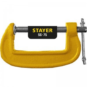 Струбцина G-образная 75мм STAYER 3215-075