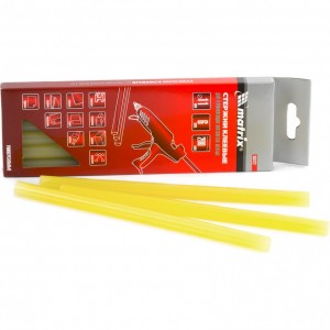 Термоклей 11*200мм желтый (6шт) MATRIX 930722