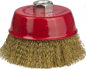 Корщетка для УШМ 60мм чашка, мягкая, латунь STAYER 35125-060_z01