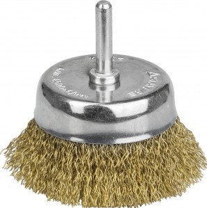 Корщетка для дрели 75мм чашка, мягкая, латунь STAYER PROFESSIONAL 35117-075_z01