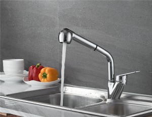 Смеситель для кухни+выд. шланг LEDEME L6040