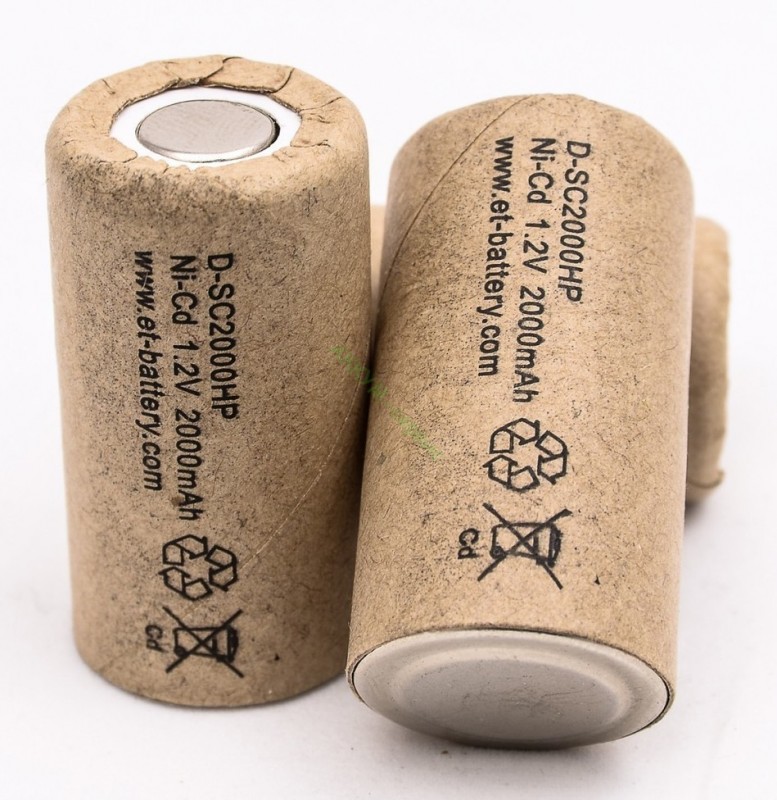 Элемент аккумуляторный P.I.T 1,2V 2000mAh Ni-CD