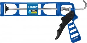 Пистолет д/герметика 310мл скелет антикапля ЗУБР ПРОФ 06632