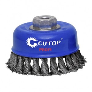 Корщетка для УШМ 65мм чашка, витая Cutop Profi 82-520