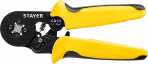 Пресс-клещи универсальные 0,25-10мм2 для втулочных наконечников, квадрат.профиль STAYER CS-10 44447