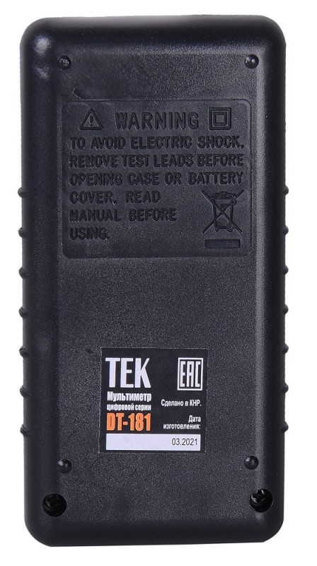 Мультиметр DT 181 61/10/511